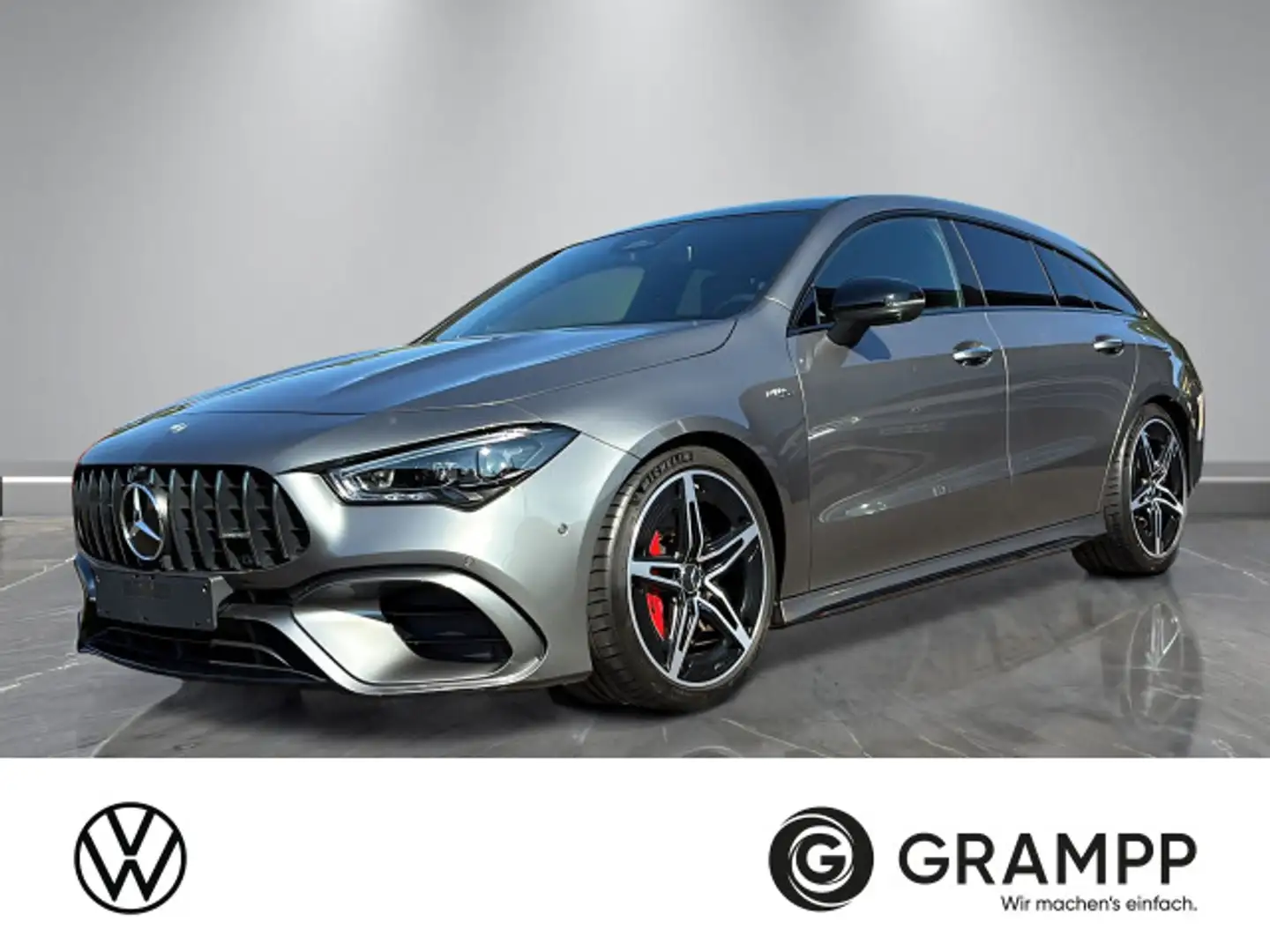Mercedes-Benz CLA 45S AMG SB 4Matic +NIGHT+PANO+360°+MEMORY+ Grau - 1