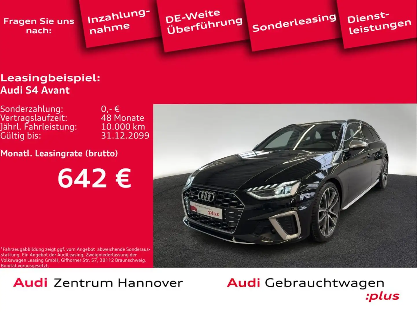 Audi S4 Avant 3.0 TDI quattro ACC virtual Keyless Navi Schwarz - 1