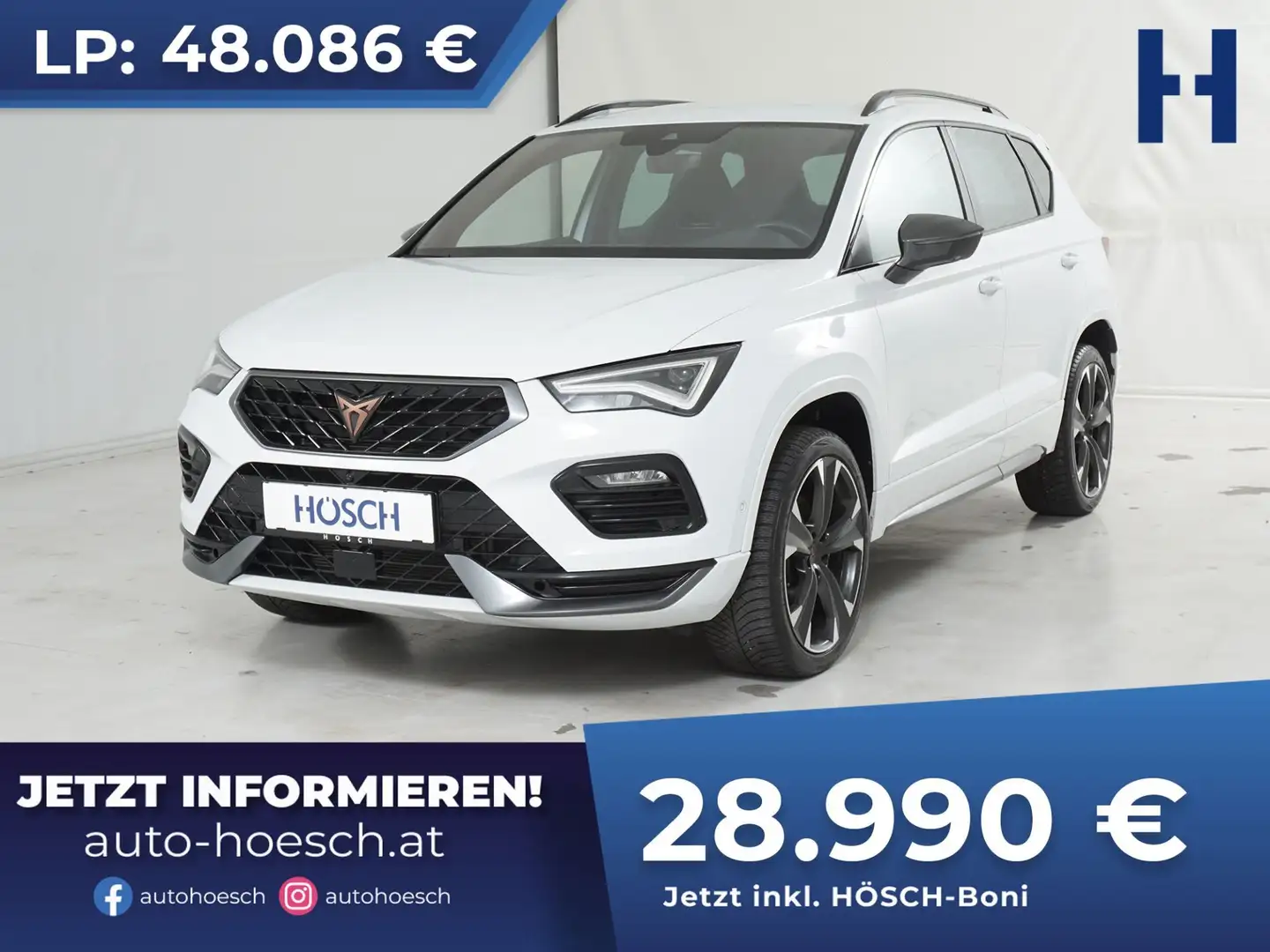 CUPRA Ateca TSI Aut. 4Drive AHK 360° ASSISTENZ WINTER ++ Weiß - 1