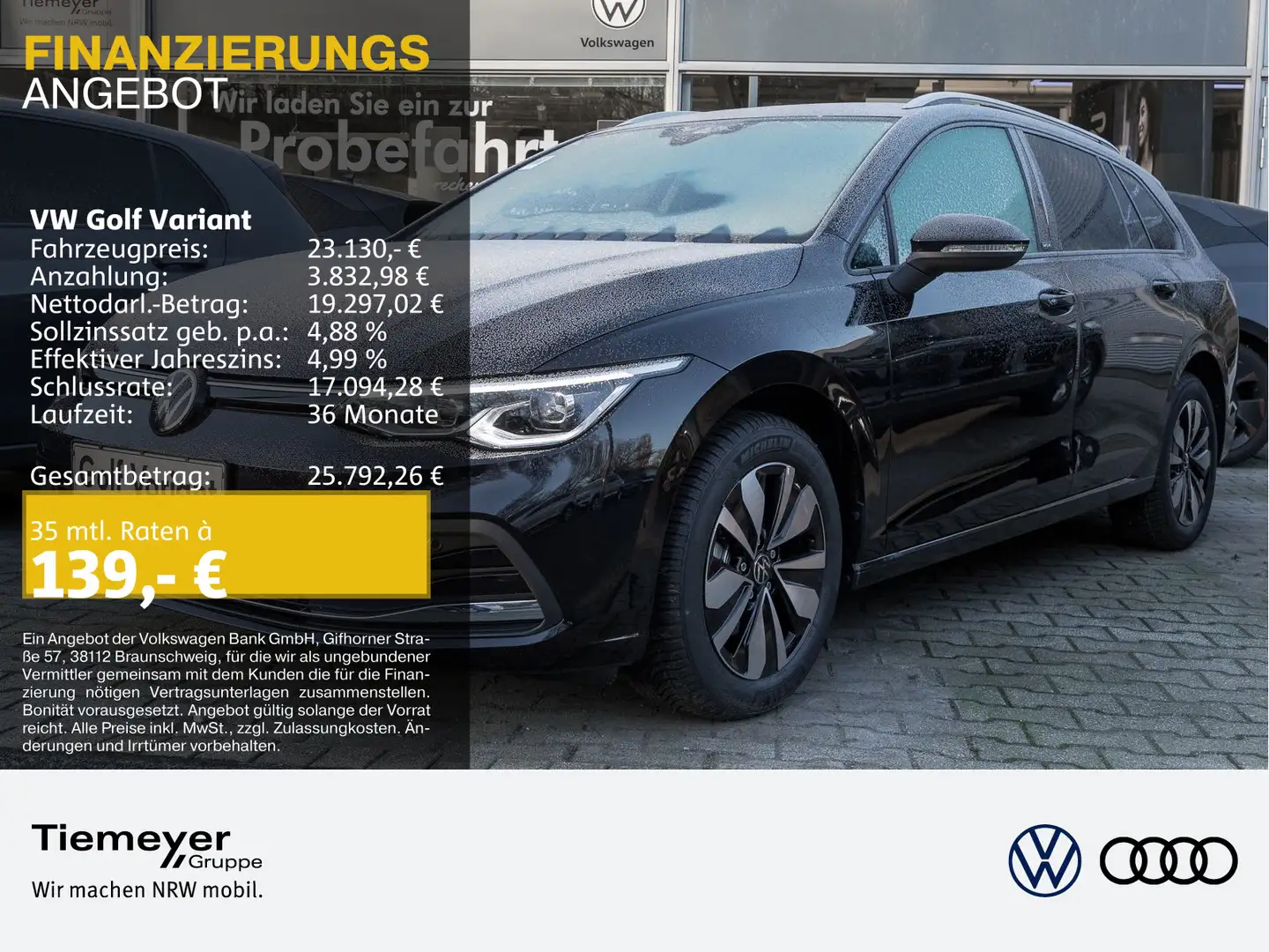 Volkswagen Golf Variant 1.5 TSI LIFE GanzJR NAVI LED KAMERA Schwarz - 1
