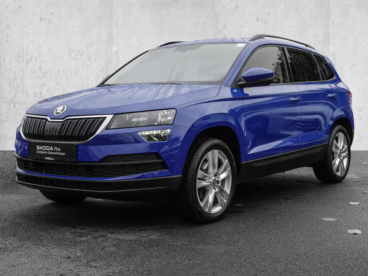 Skoda Karoq 2.0 TDI DSG Style AUT DYNLICHT FLA KLIMAA. Blau - 2