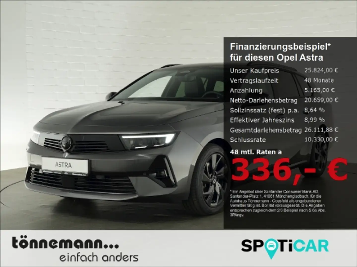 Opel Astra L ST GS AT+AHK+LED MATRIX+NAVI+360 GRAD KAMERA+SIT Grau - 1