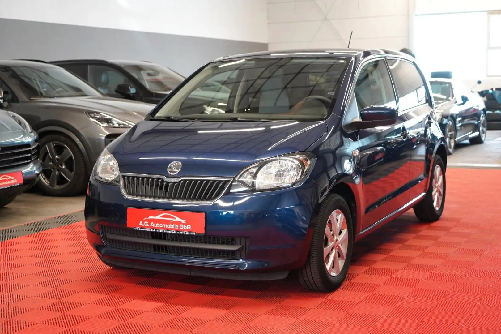 Skoda Citigo 1.0 Ambition 1.Hand*5Tür*Klima*AUX*8Fach* Blau - 1