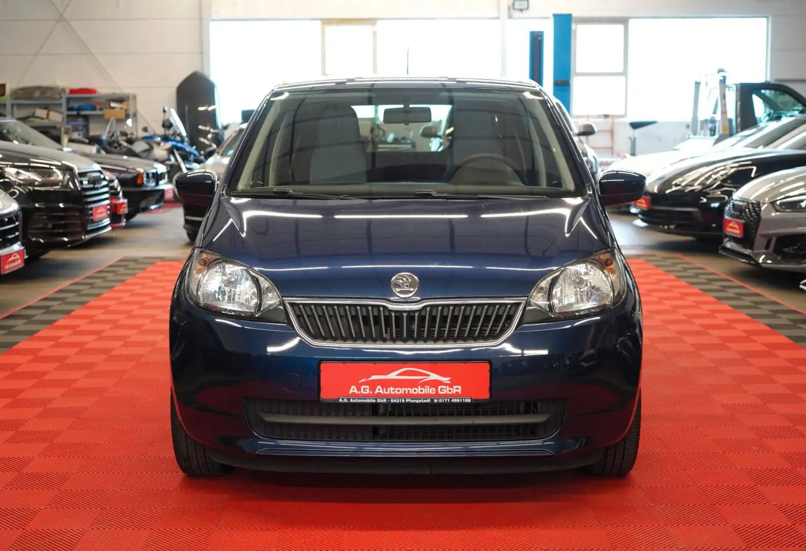 Skoda Citigo 1.0 Ambition 1.Hand*5Tür*Klima*AUX*8Fach* Blau - 2