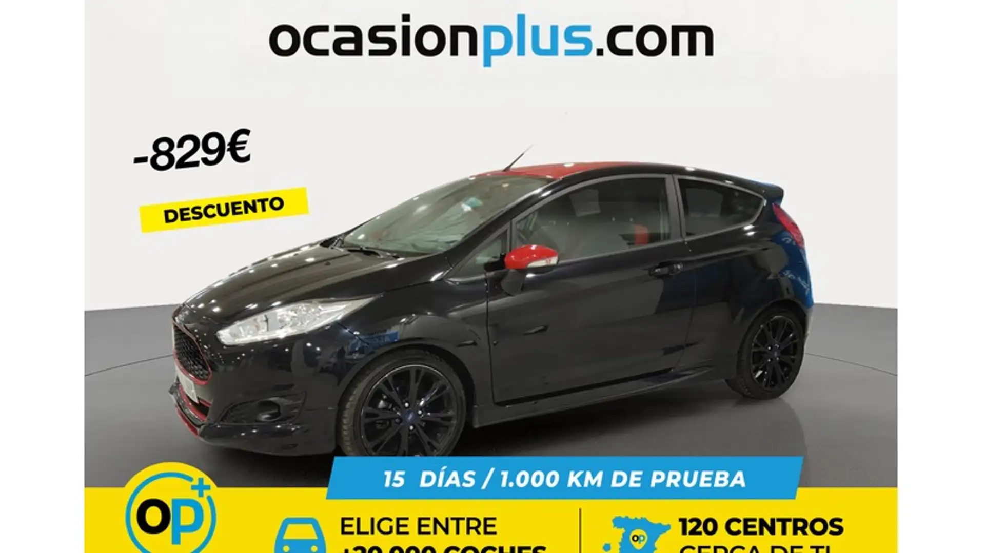 Ford Fiesta 1.0 EcoBoost Red Edition 140 Noir - 1