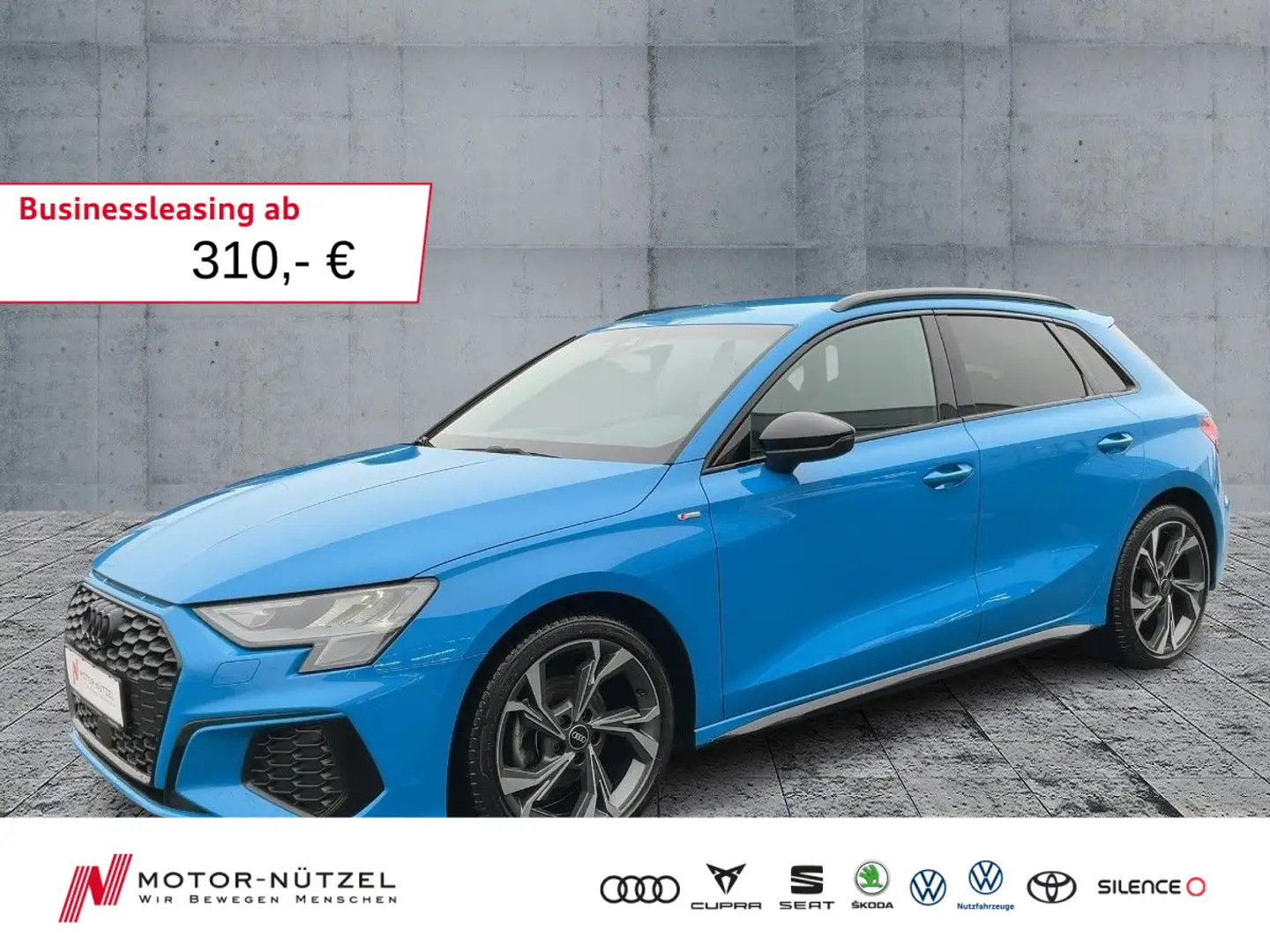 Audi A3 30 TDI S-TR S-LINE NAVI+PDC+ACC+AHK Blu/Azzurro - 1