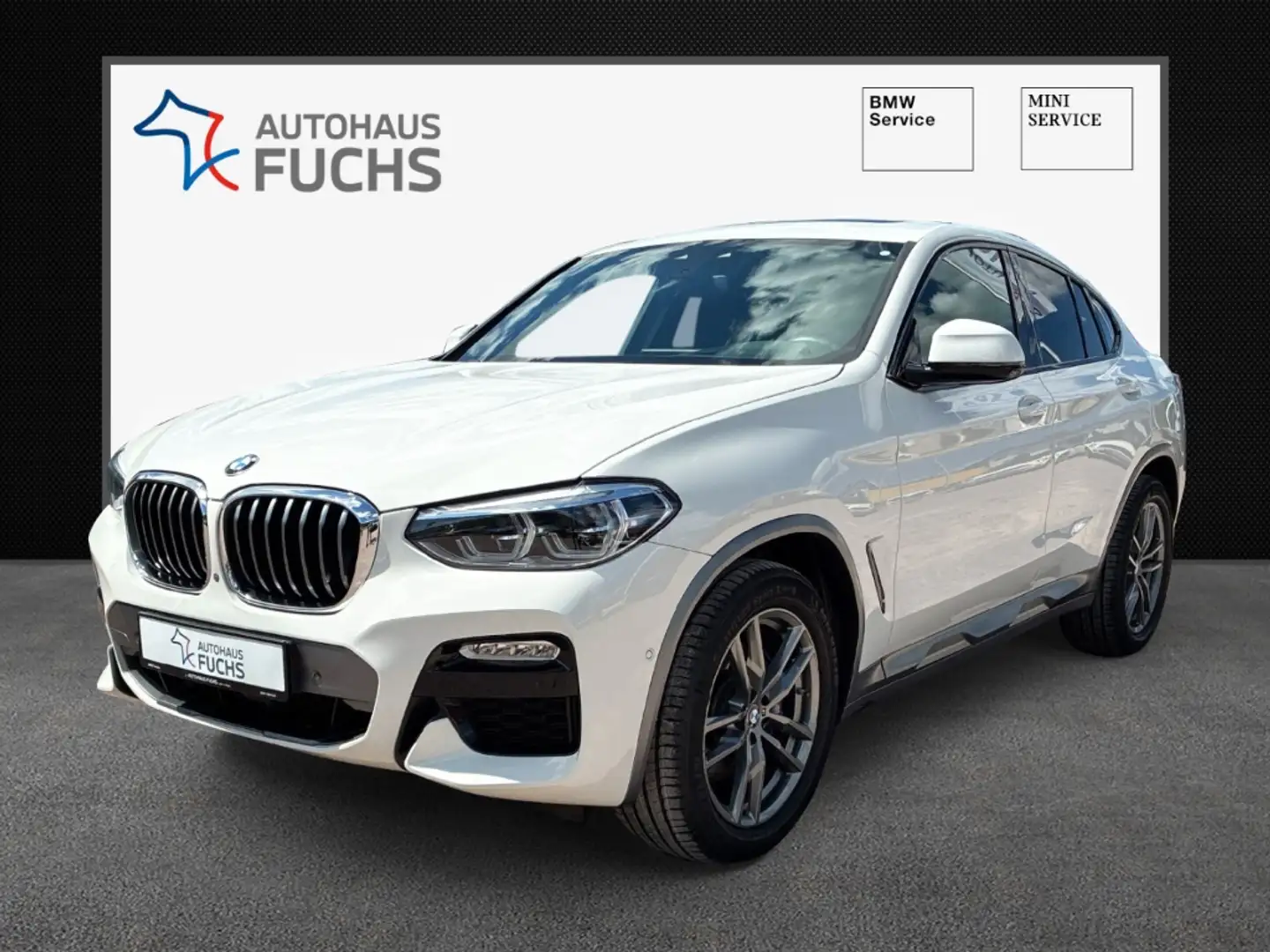 BMW X4 xDrive30i M Sportx ACC DA+mit ACC AdaptFwk HUD Sta Weiß - 1