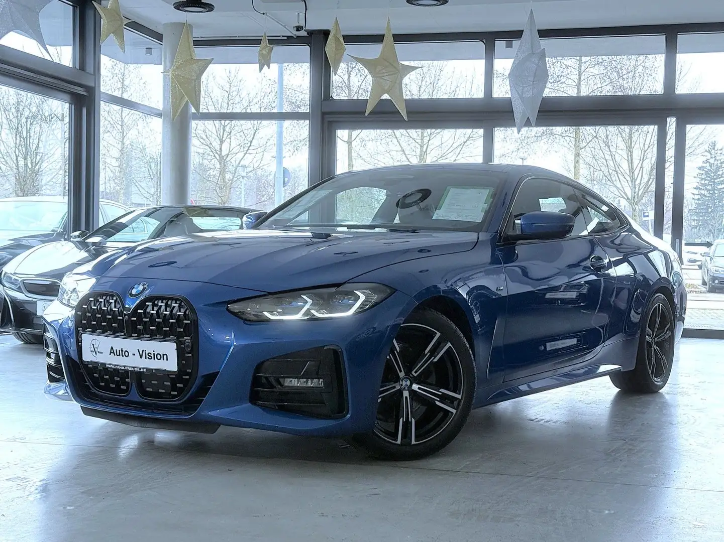 BMW 420 d Coupe (G22) M Sport *Laser*HUD*ACC*360°*GSD Blau - 1