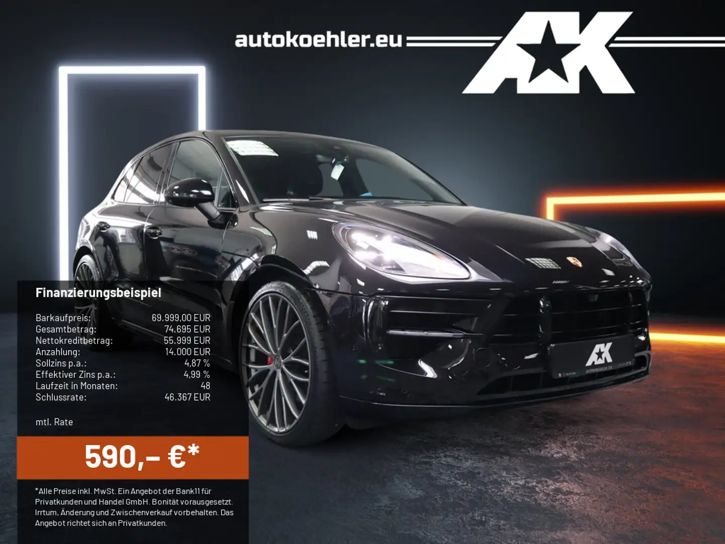Porsche Macan GTS Individual Bicolor Matrix 22"DAB+Stand Nero - 1