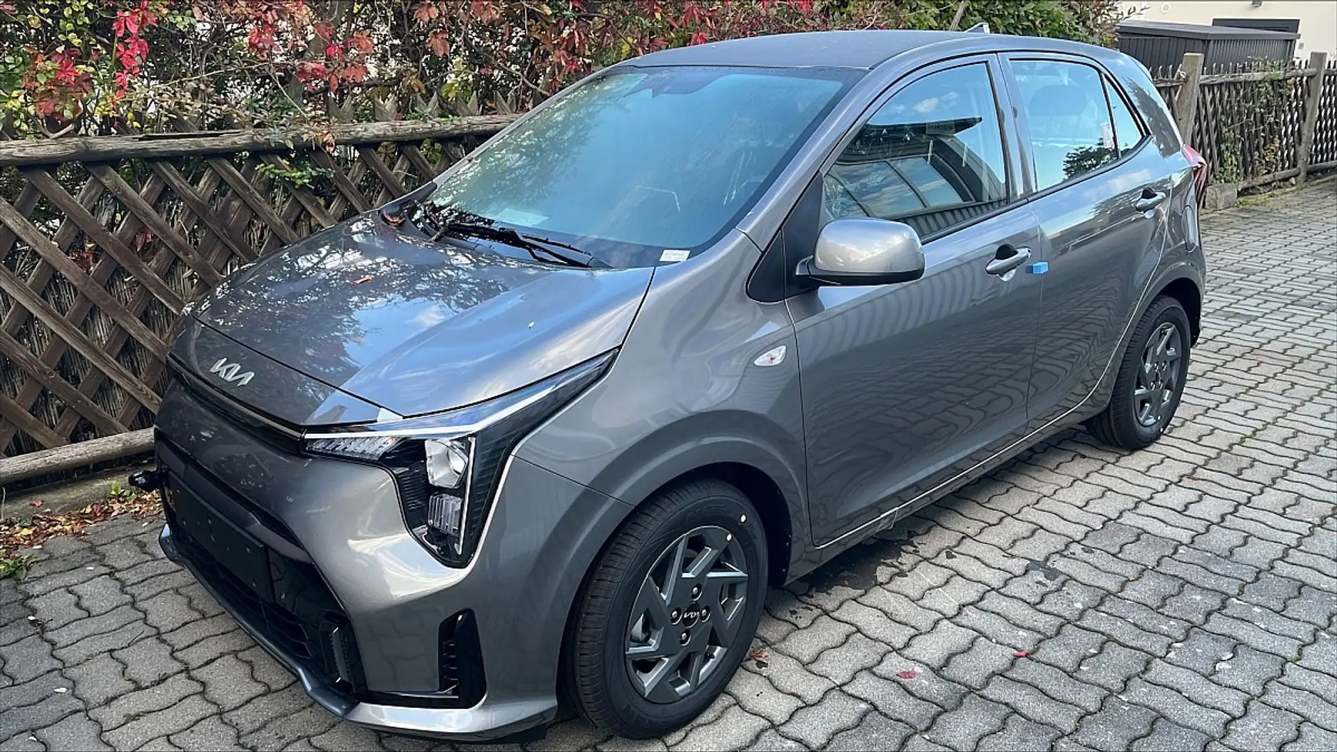 Kia Picanto 1,0 DPI Silber AMT5 Grau - 1