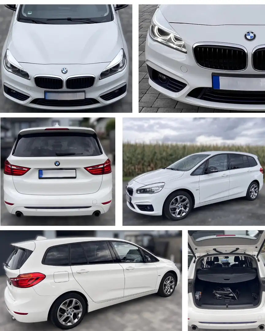 BMW 220 220i Gran Tourer Aut. Sport Line Weiß - 1