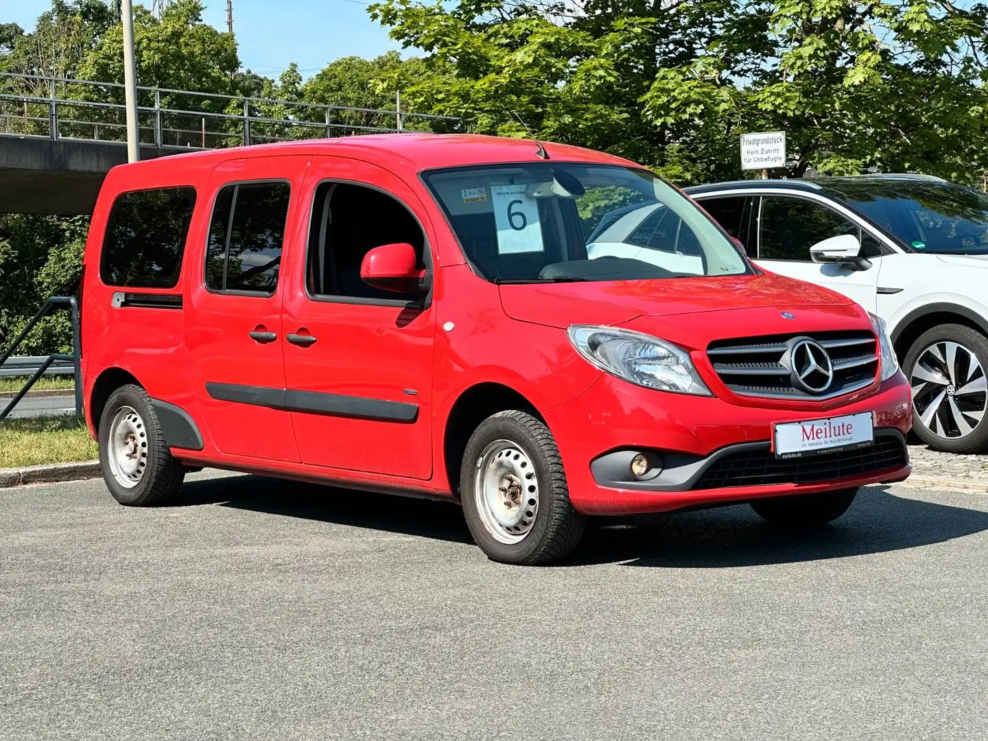 Mercedes-Benz Citan Kombi 111 extralang*7 Sitzer*Klima*Alu*TMP Rood - 1