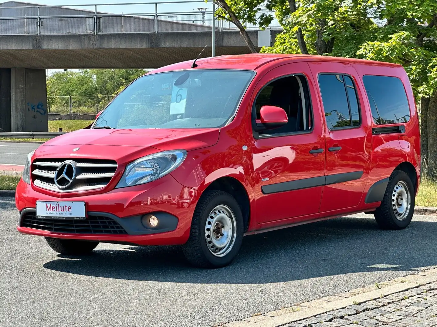 Mercedes-Benz Citan Kombi 111 extralang*7 Sitzer*Klima*Alu*TMP Rood - 2
