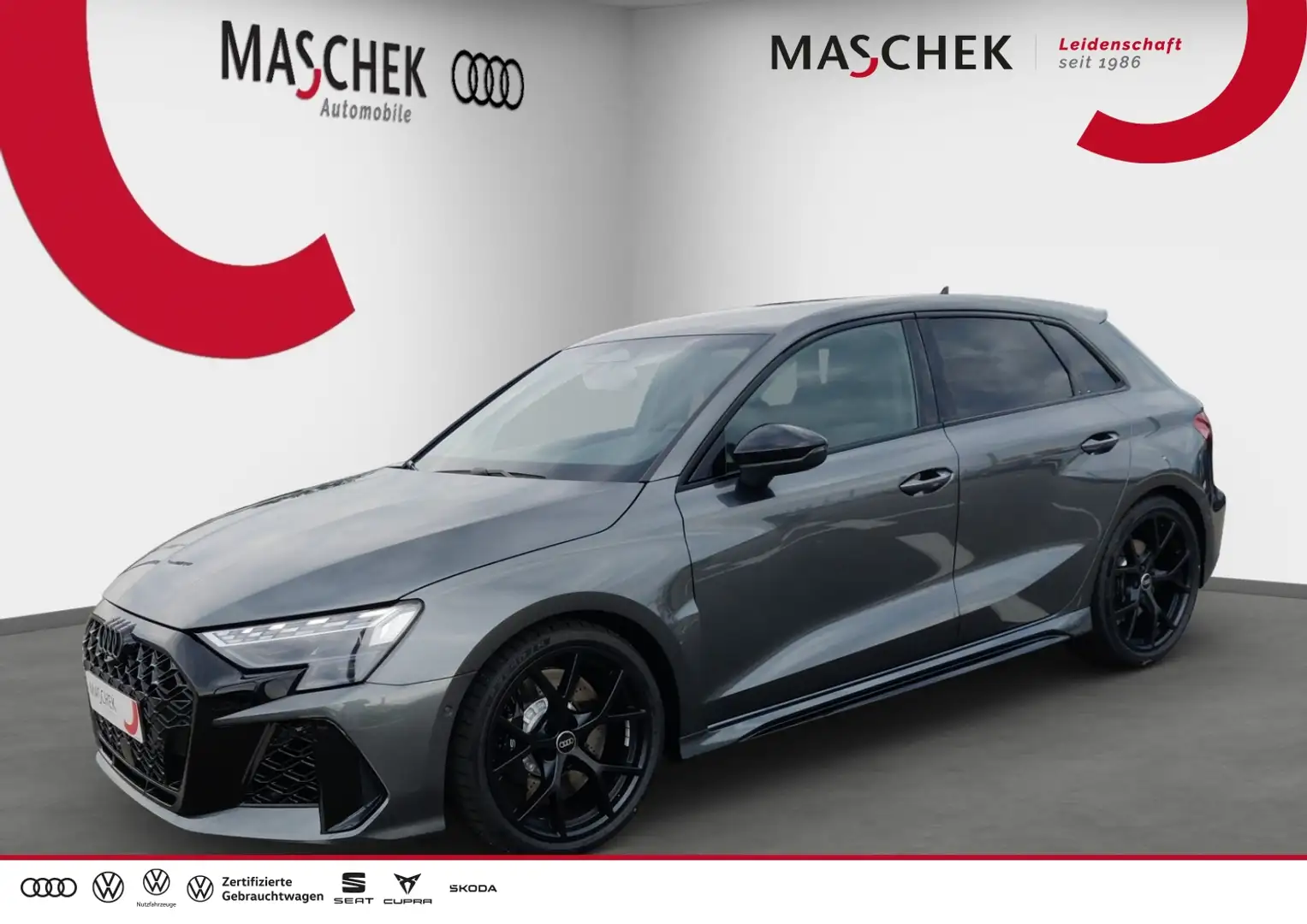 Audi RS3 Sportback UPE: 77.455.- Matrix 5JGar Navi+ Kamera Grau - 1
