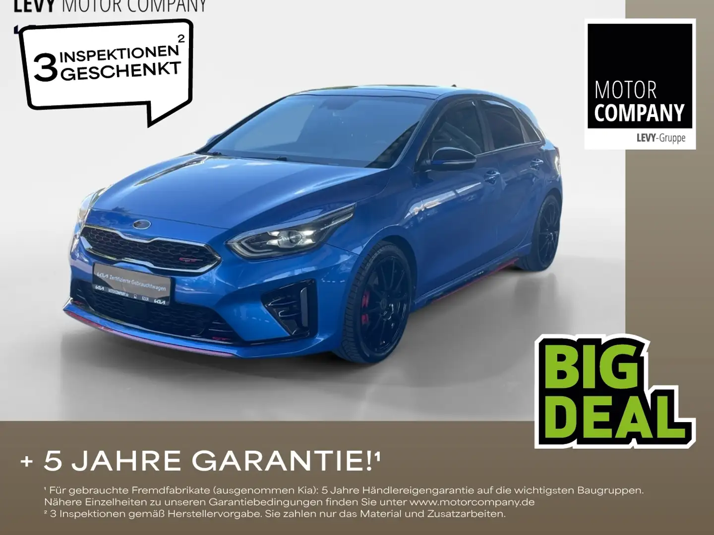 Kia Ceed / cee'd Ceed 1.6T-GDI GT +Pano+Automatik+ACC+Navi+R.Kam++ Синій - 1