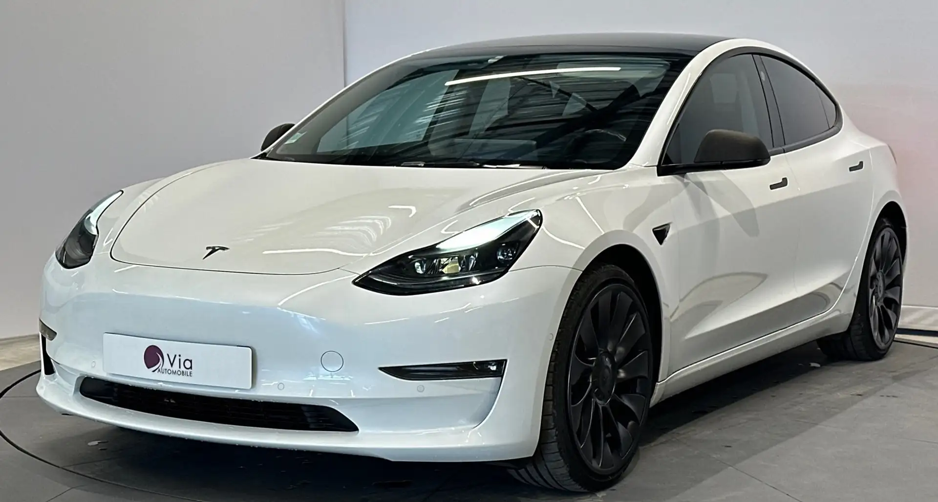 Tesla Model 3 Performance AWD Blanc - 1