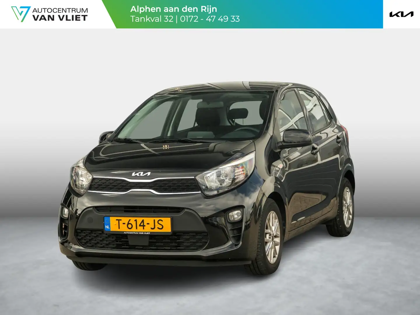 Kia Picanto 1.0 DPi DynamicLine l Apple car play en Android Au Zwart - 1