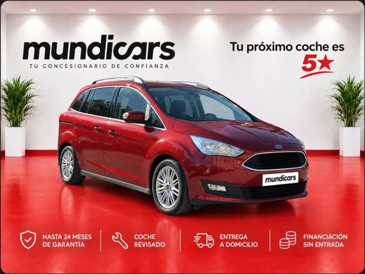 Ford C-Max 1.0 EcoBoost 125CV Trend+ Rojo - 1