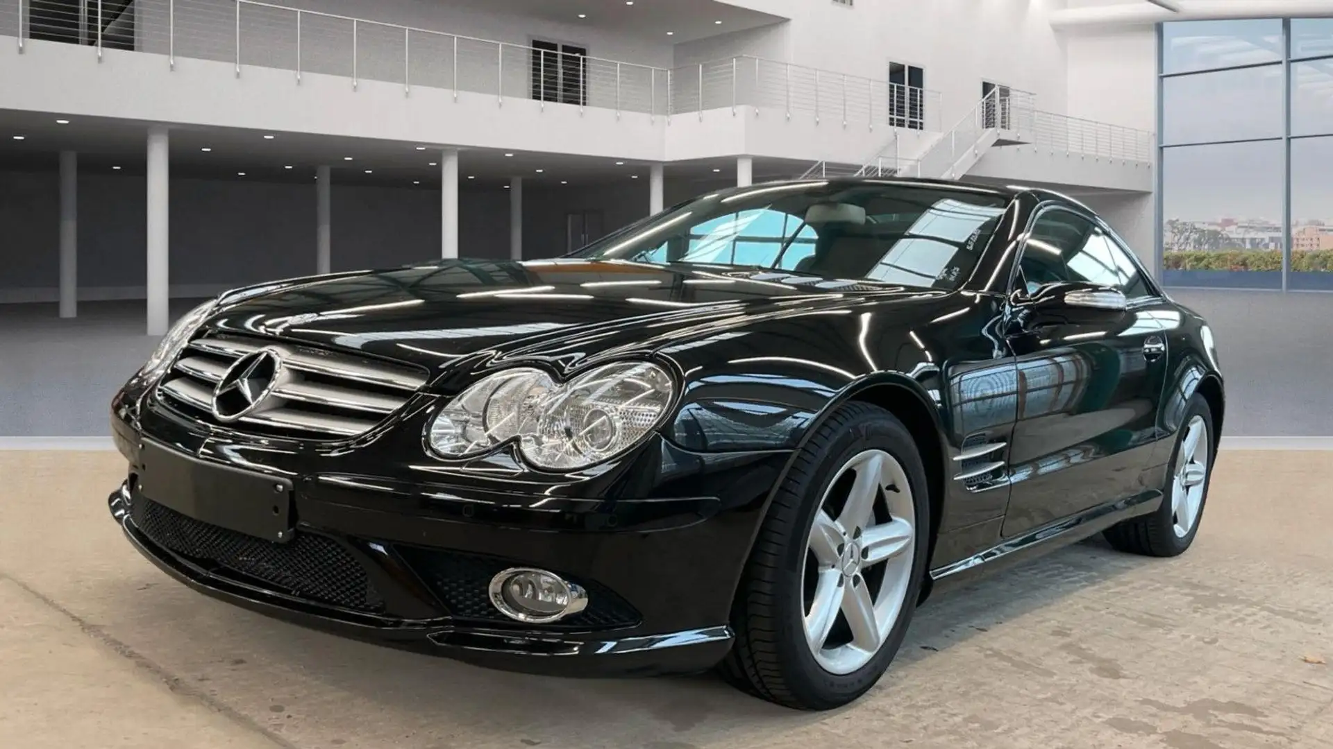 Mercedes-Benz SL 350 Mopf AMG PAKET schwarz/schwarz TOP!!! Zwart - 2