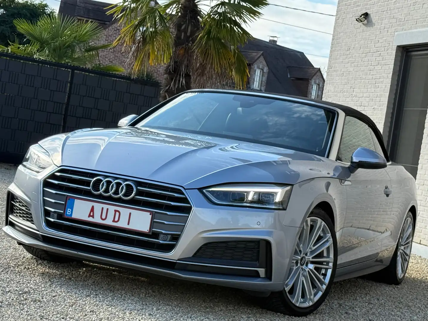 Audi A5 CABRIOLET35TDI//3X SLINE🔴//COCKPIT//CHAUF/VENTI Grijs - 2