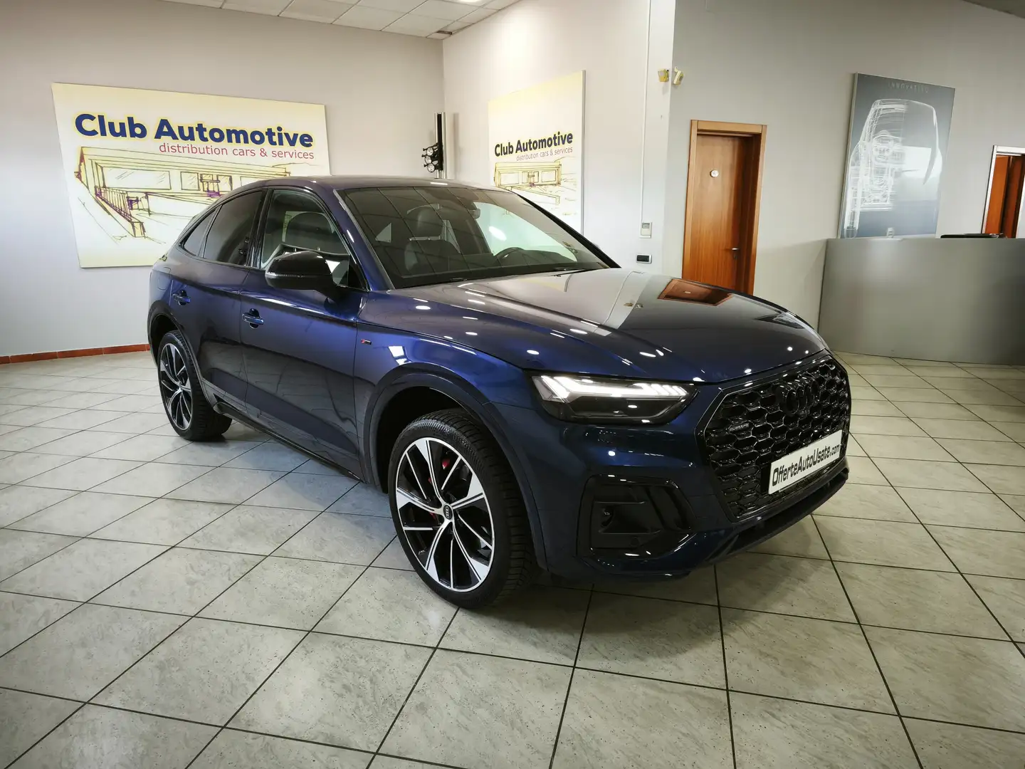 Audi Q5 Q5 Sportback 40 2.0 tdi mhev S line Plus  s-tronic Blauw - 1