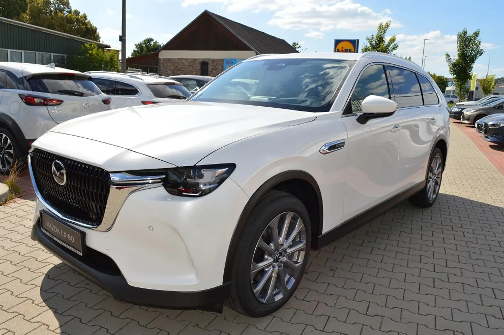 Mazda CX-80 3.3L e-SKYACTIV D 254ps Weiß - 1