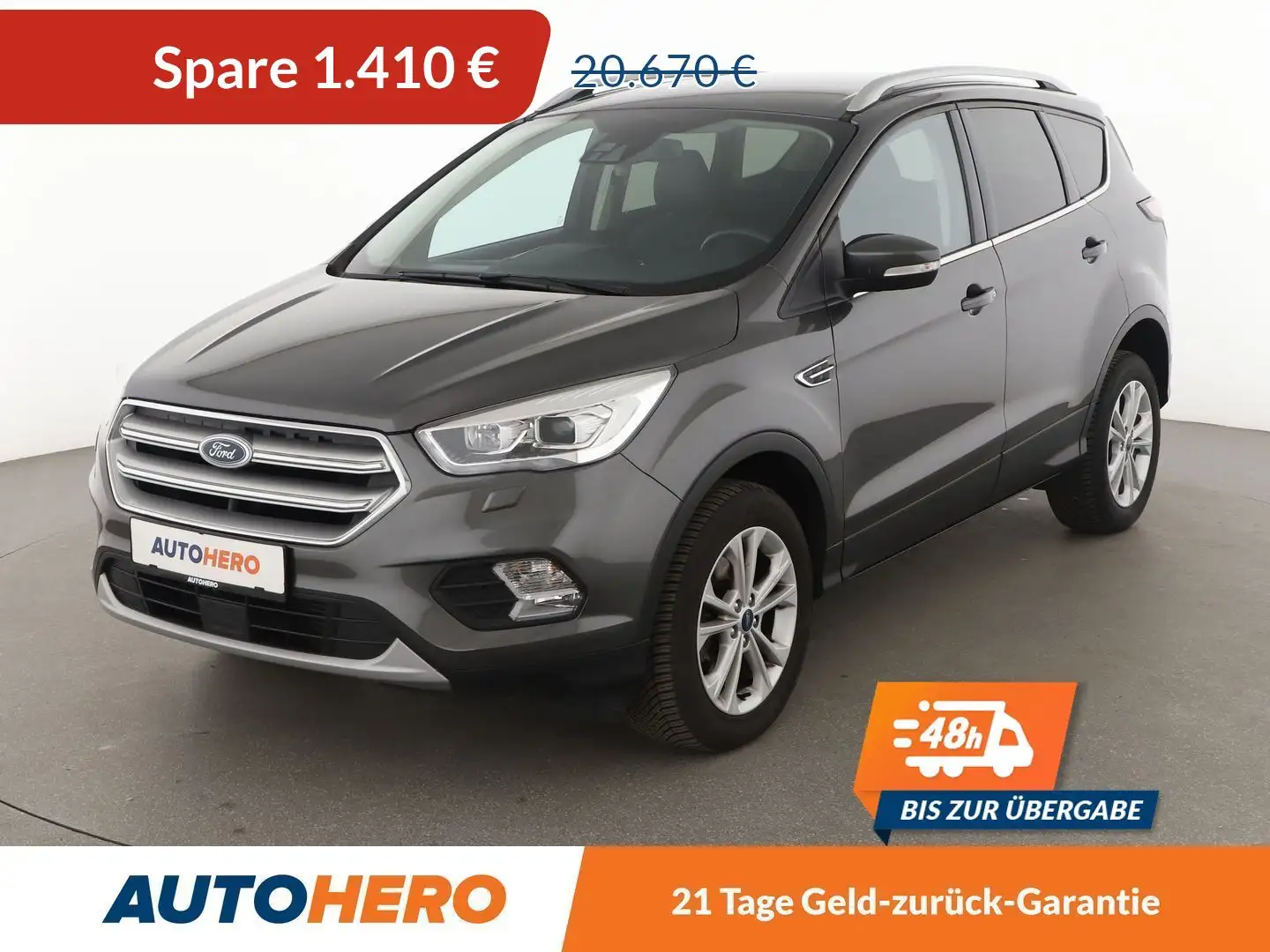 Ford Kuga 2.0 TDCi Titanium Aut*NAVI*XENON*ACC*CAM*PDC*SHZ Grau - 1