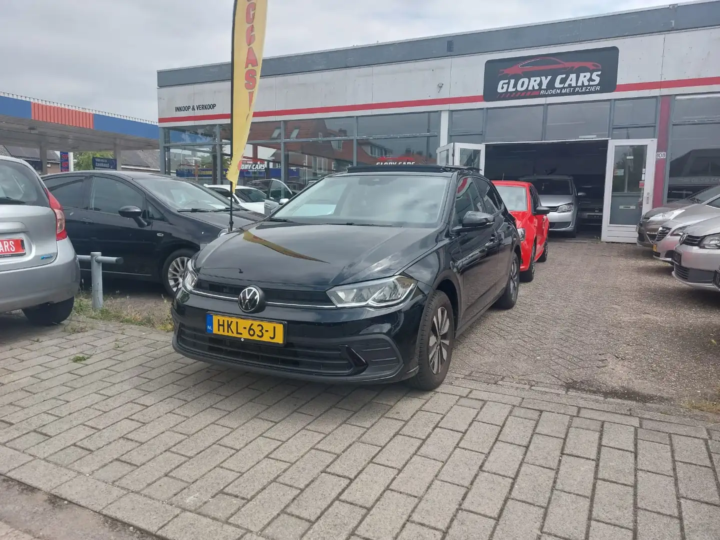 Volkswagen Polo 1.0 TSI R-Line ,PANO,NAVI,AUTOMAAT Zwart - 2