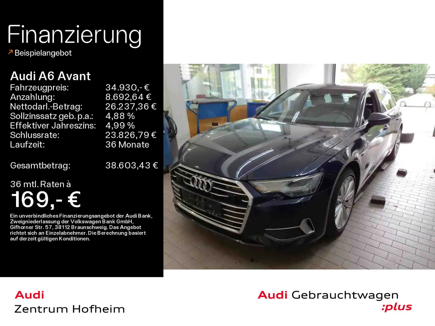 Audi A6 Sport 45TFSI*NAVI*PANO*Tour*Memory*19Zo Blau - 1