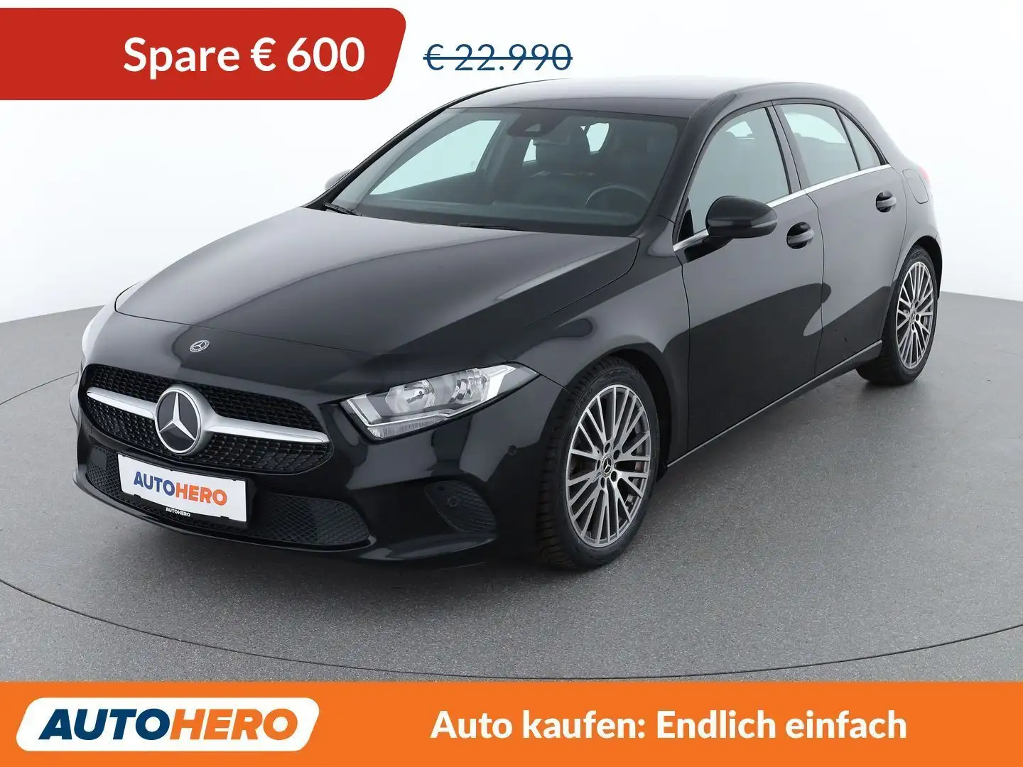 Mercedes-Benz A 180 A 180 d Aut. *SPUR*CAM*TEMPO*BT*SHZ* Noir - 1
