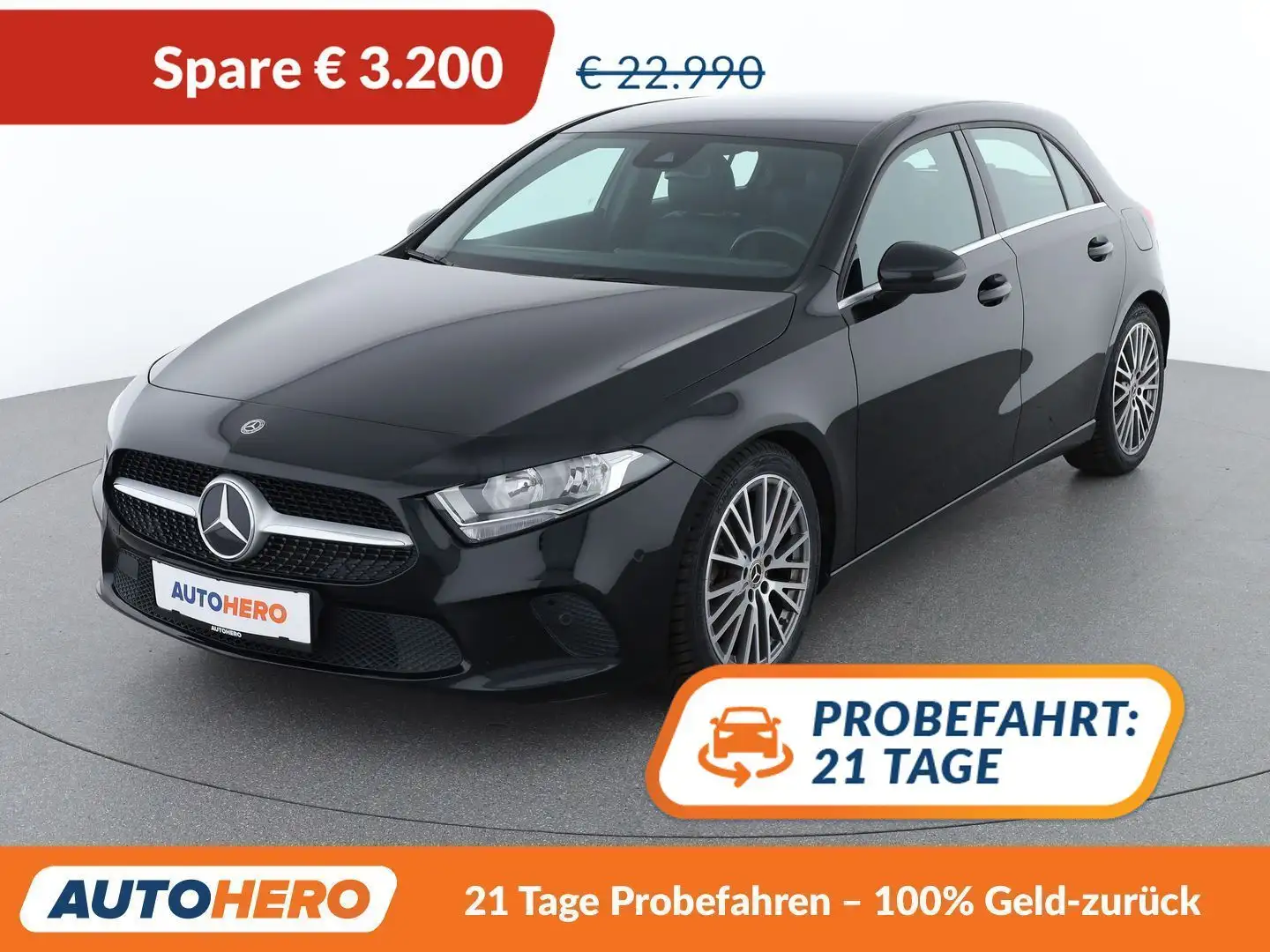 Mercedes-Benz A 180 A 180 d Aut. *SPUR*CAM*TEMPO*BT*SHZ* Schwarz - 1