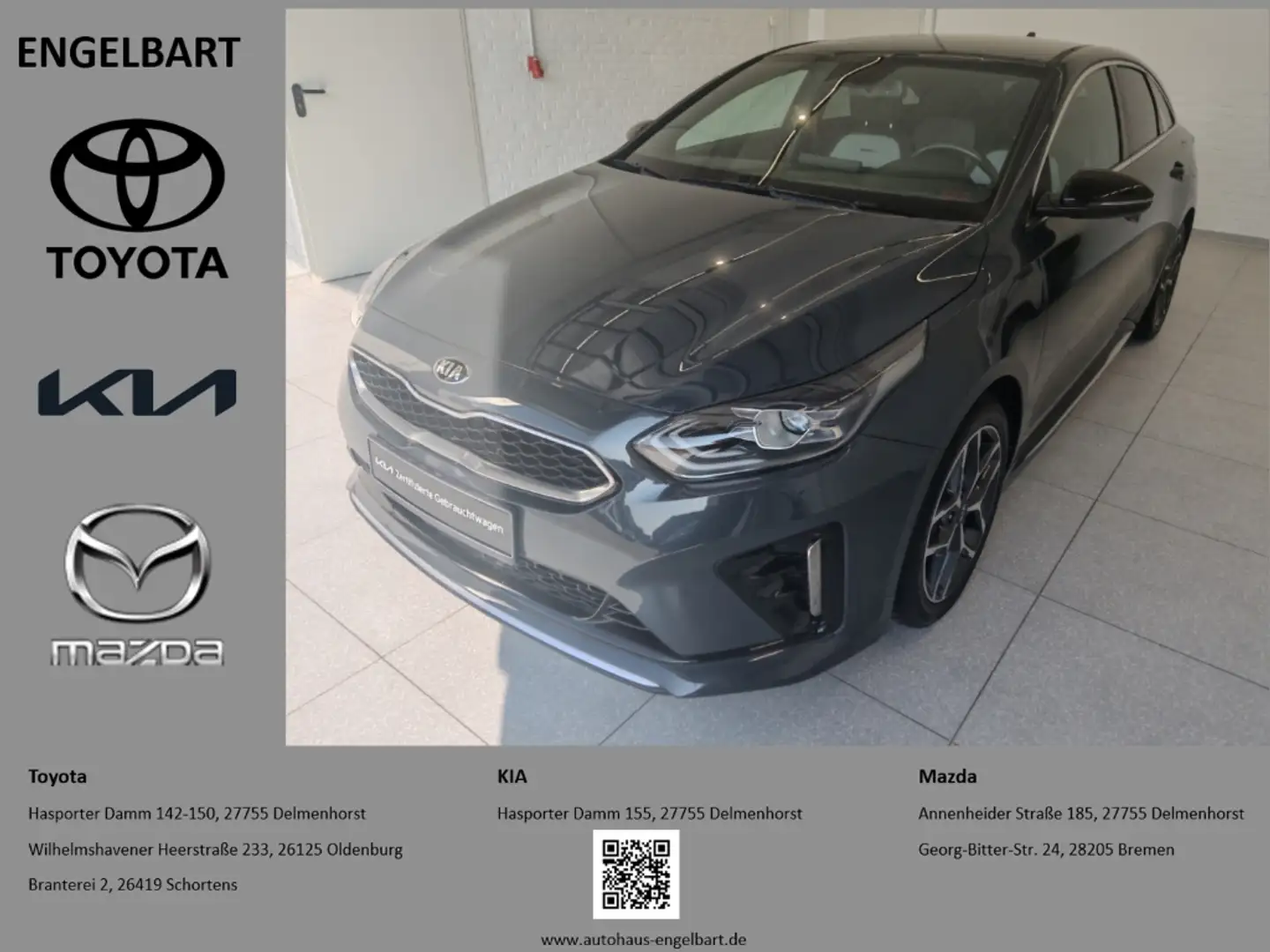 Kia ProCeed / pro_cee'd GT Line 1.4 T-GDI Navi-Paket Gris - 1