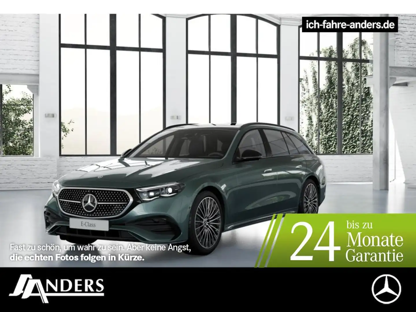 Mercedes-Benz E 220 d T +AMG+Pano+AHK+SHZ+Night+SpurW+S-Sitz Argent - 1