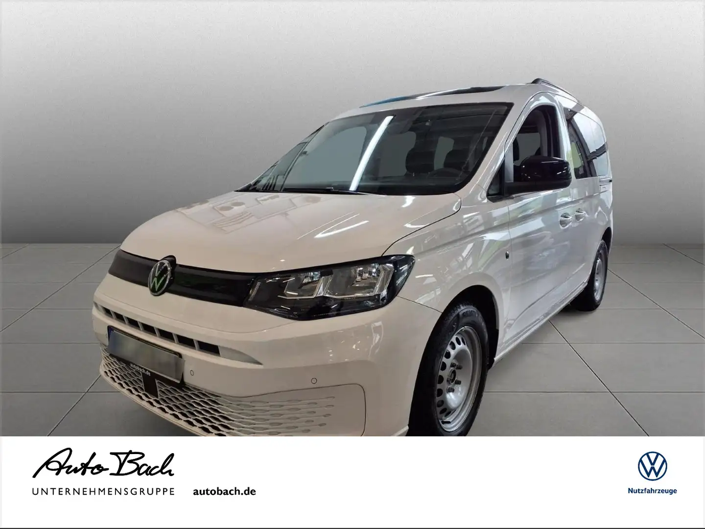 Volkswagen Caddy 1.5 TSI Basis, Panoramadach, Navi, App-Con Weiß - 1