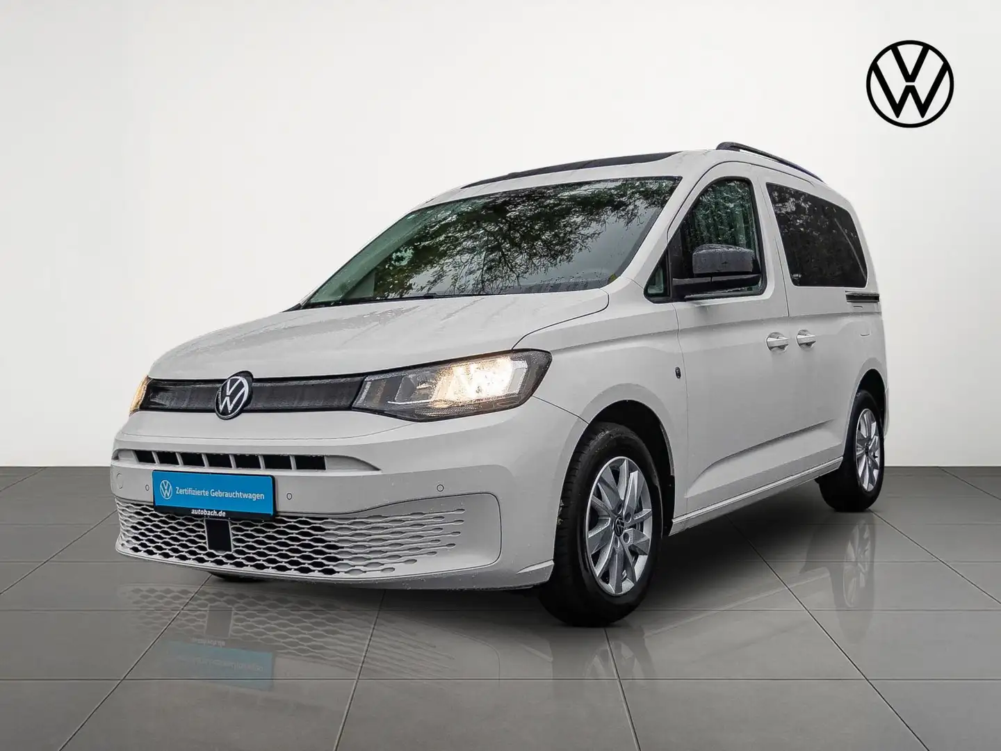 Volkswagen Caddy 1.5 TSI Basis, Panoramadach, Navi, App-Con Blanc - 2