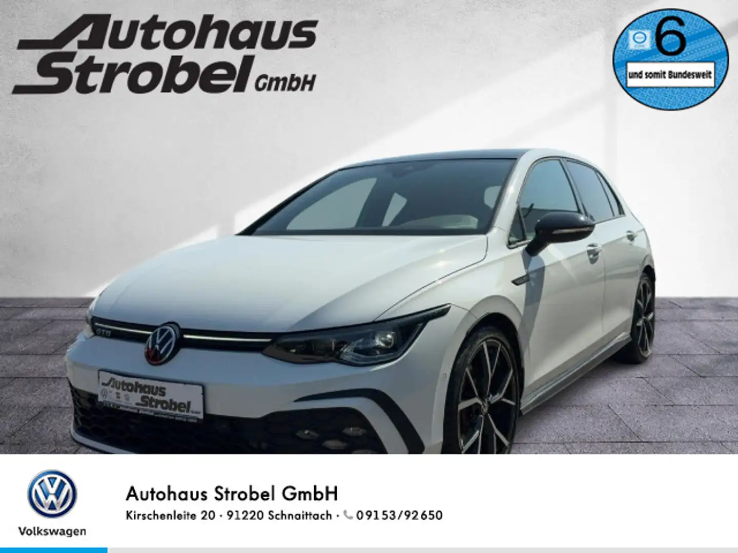 Volkswagen Golf VIII GTD 2.0 TDI DSG "BLACK STYLE" ACC Navi Weiß - 1