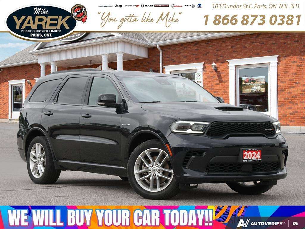 2024 Dodge Durango R/T. HEMI V8 ENGINE. COOLED LEATHER. SUNROOF!!!