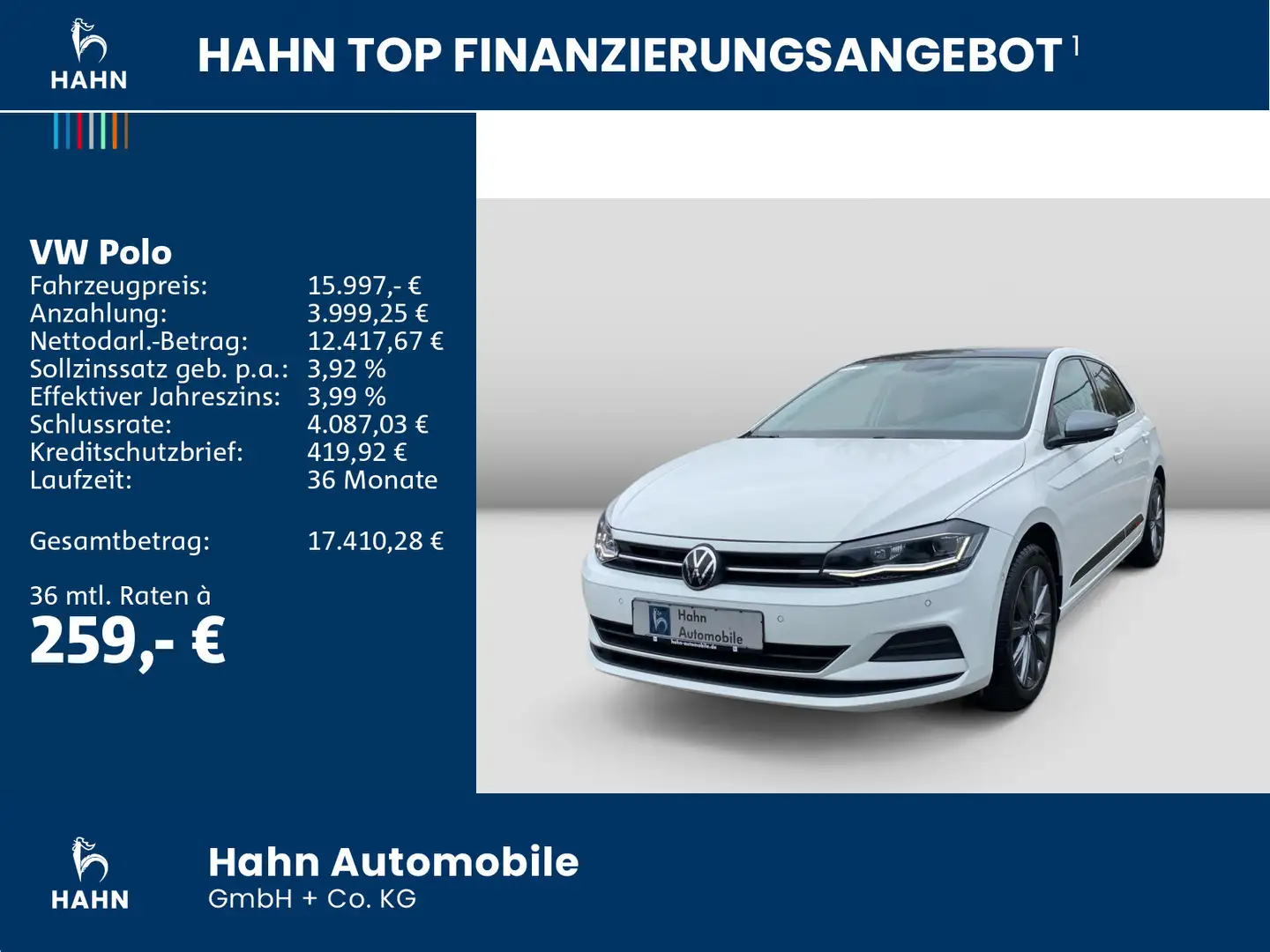 Volkswagen Polo 1.0TSI Comfortline LED Pano Beats CAM ACC Blanc - 2