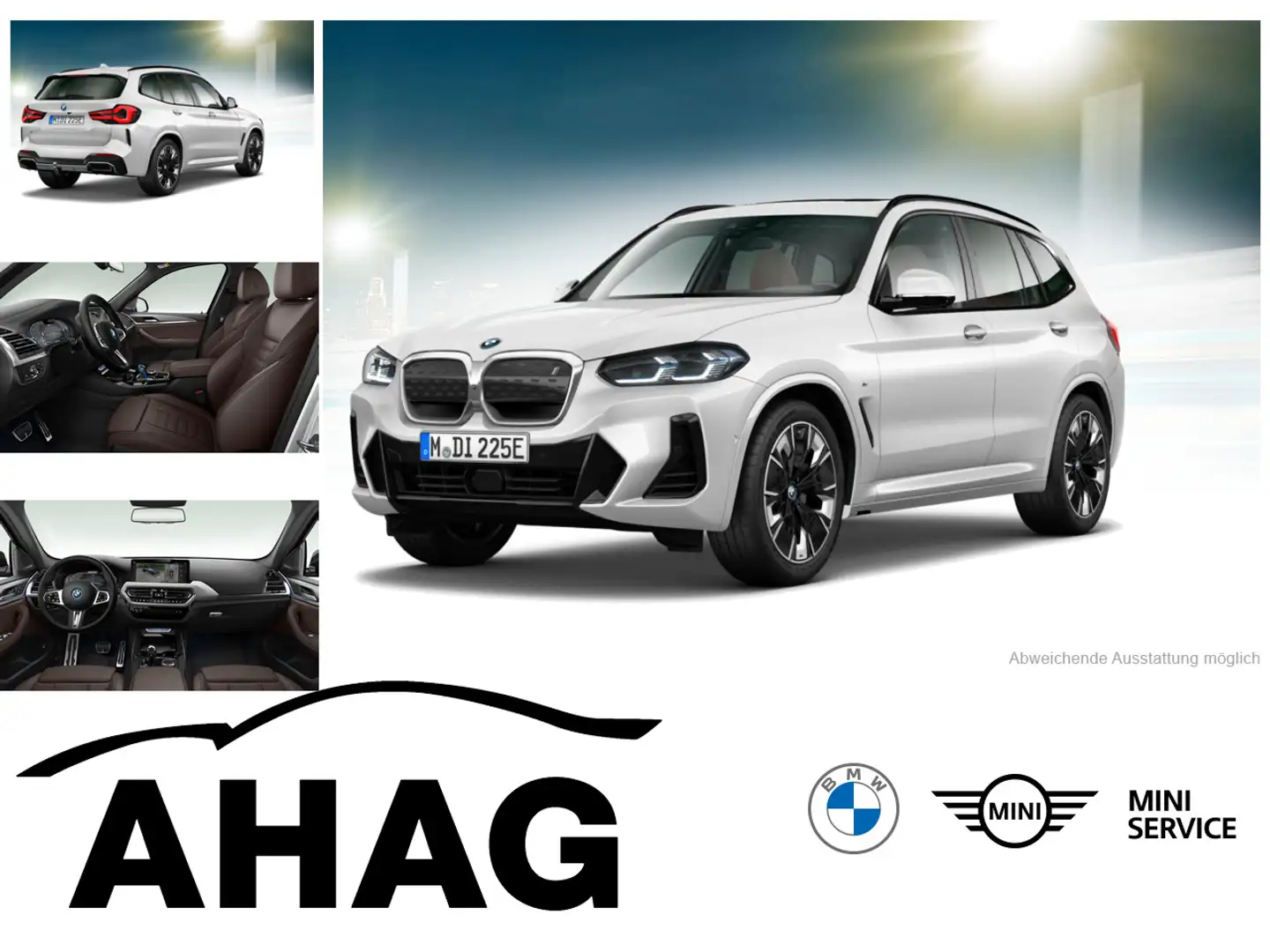 BMW iX3 ix3 80KWH IMPRESSIVE Auto EDC Klimaaut. Head-Up Weiß - 1