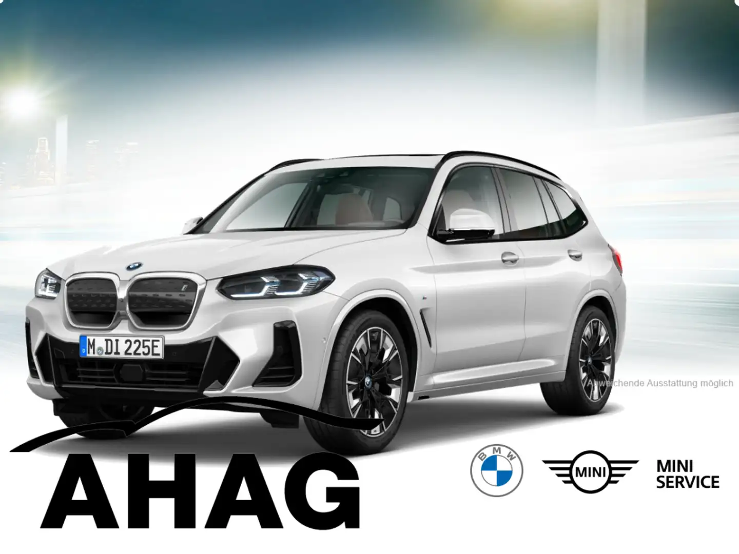 BMW iX3 ix3 80KWH IMPRESSIVE Auto EDC Klimaaut. Head-Up Weiß - 2