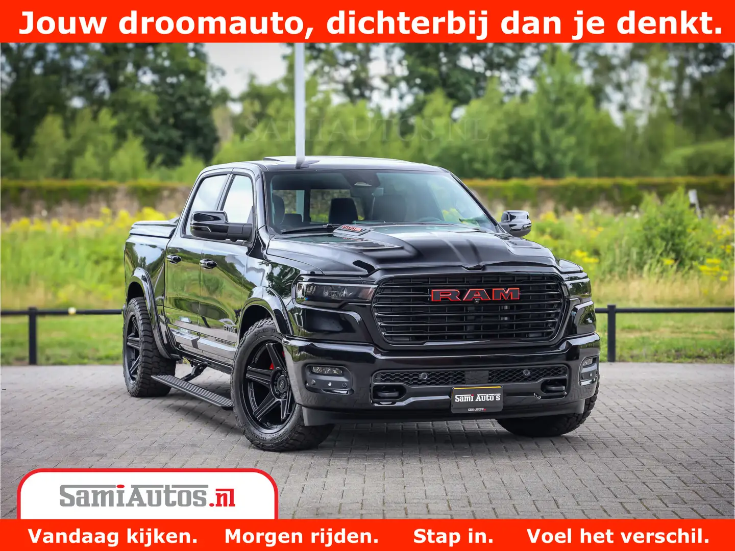 Dodge RAM 1500 Night Premium | De Meest Luxe en Volle Pick-U Zwart - 2
