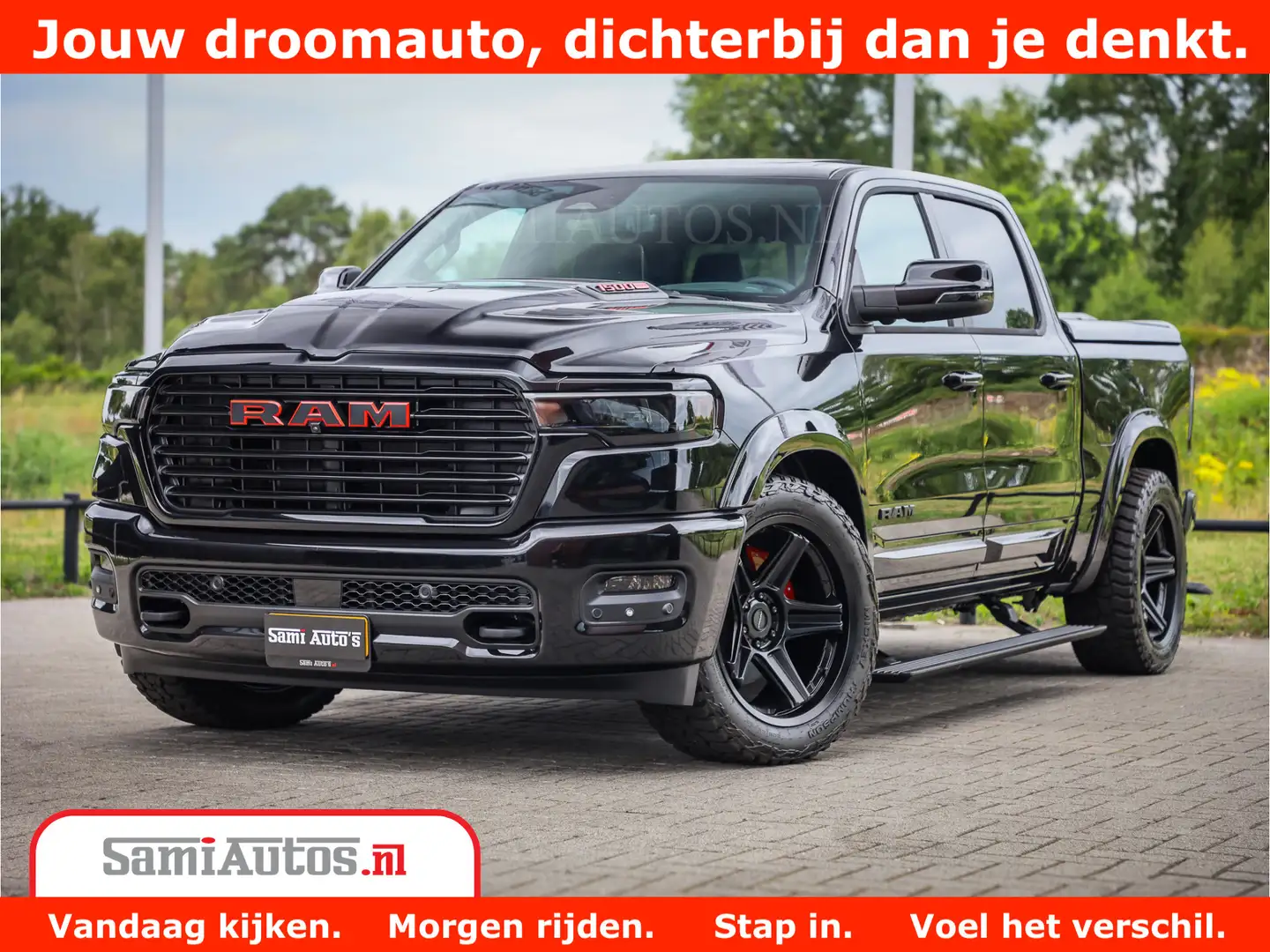 Dodge RAM 1500 Night Premium | De Meest Luxe en Volle Pick-U Zwart - 1
