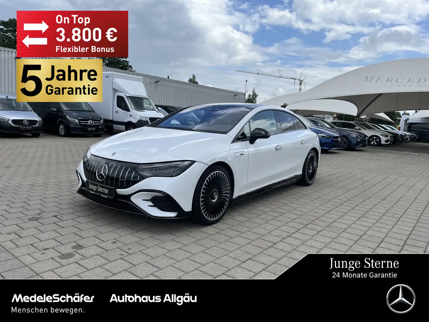 Mercedes-Benz EQE 53 EQE 53 AMG 4M+ 21" Hyper MASSAGE Carbon 3D NP148 Weiß - 1