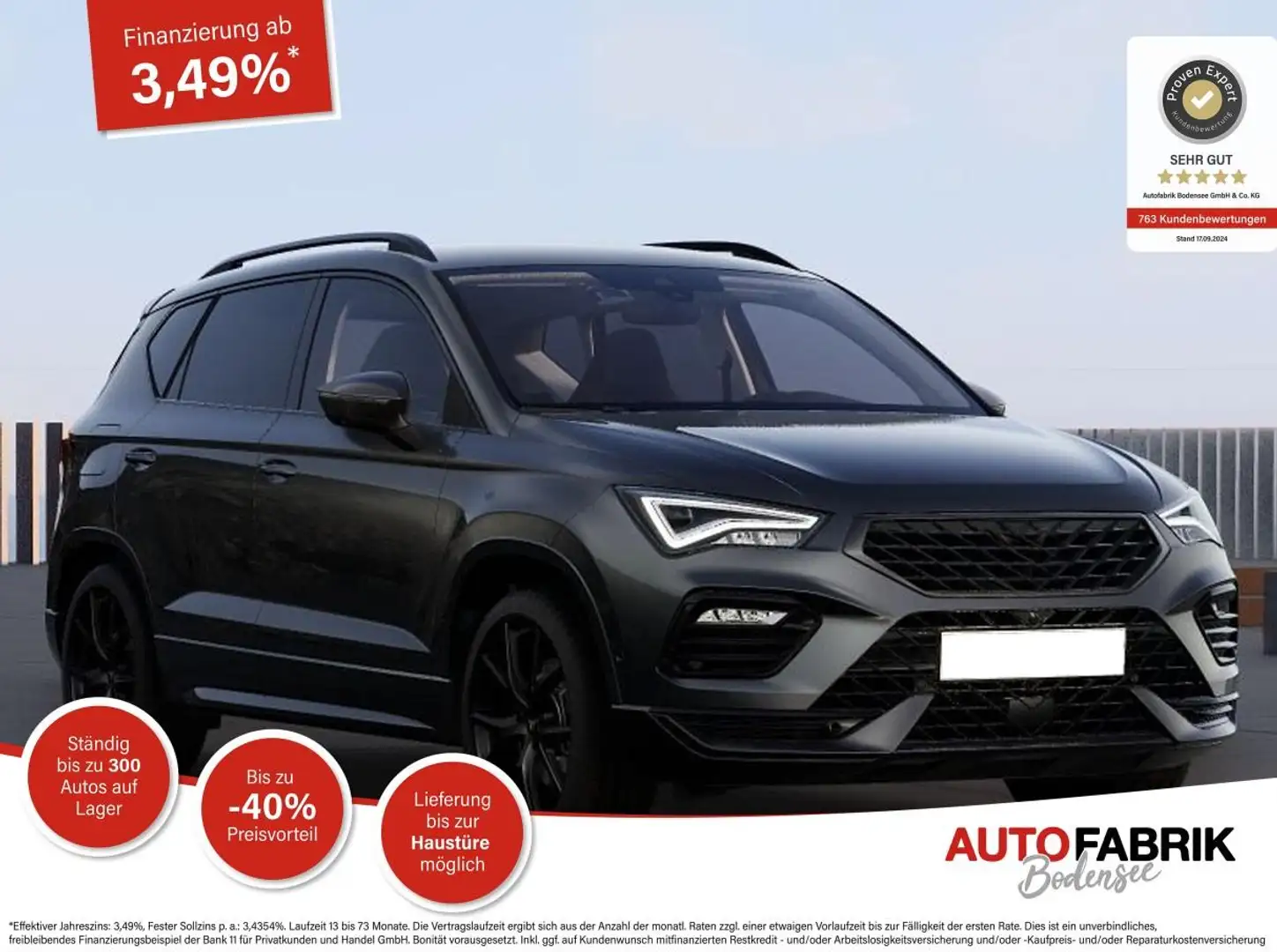 CUPRA Ateca 1.5 TSI DSG *PANO*AHK*NAVI*KAMERA*ACC*EL. SITZ Gris - 1