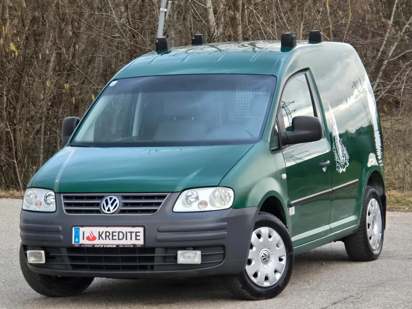 Volkswagen Caddy Kasten Top* Kredit* Anhängerkupplung* Gepflegt Grün - 1