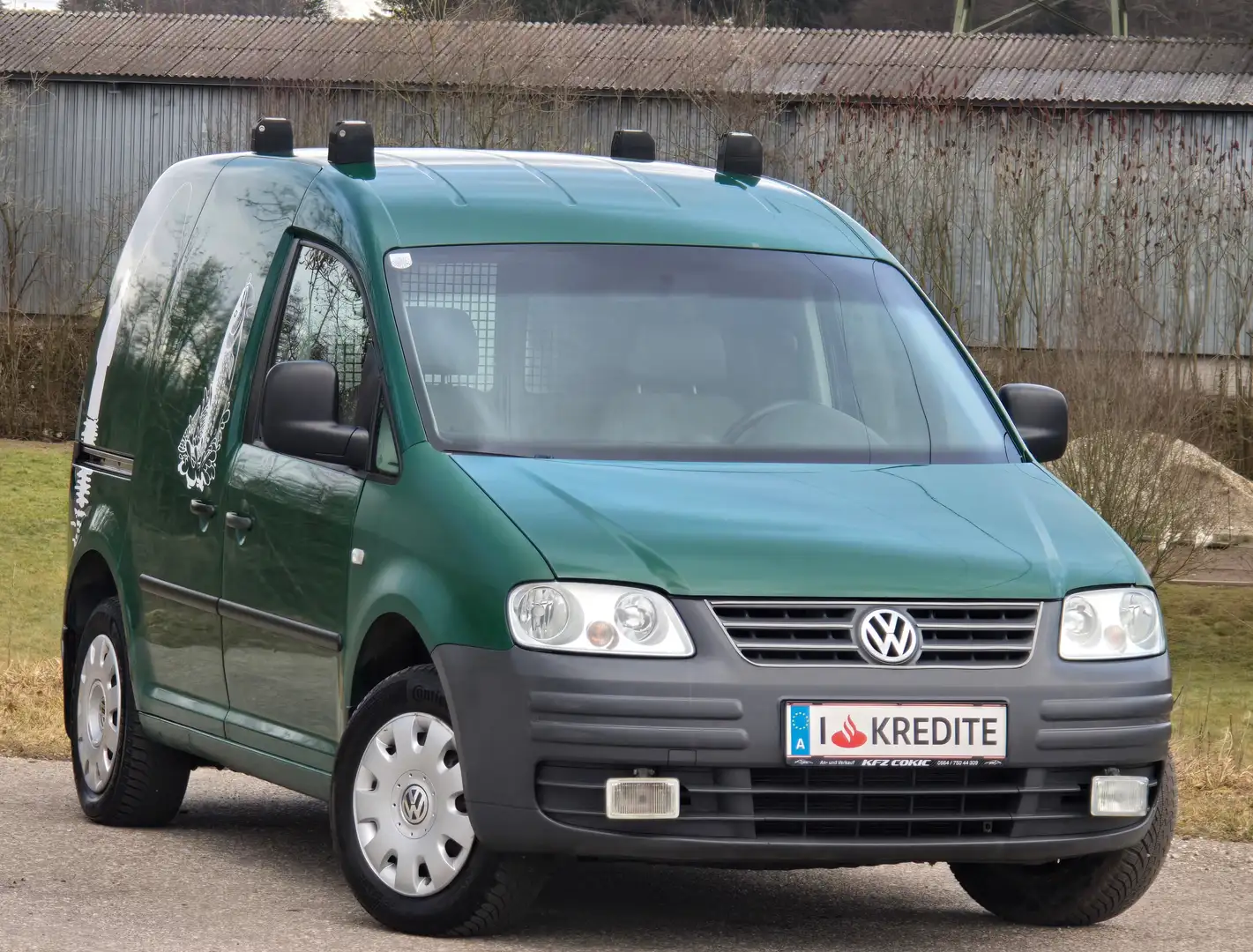 Volkswagen Caddy Kasten Top* Kredit* Anhängerkupplung* Gepflegt Grün - 2