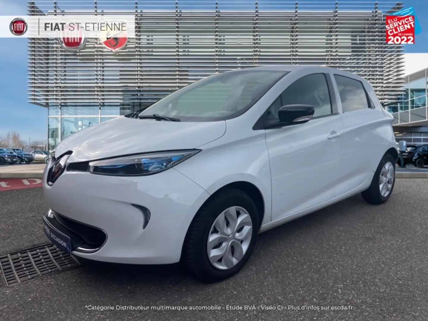 Renault ZOE Life charge normale R75 22 KWH Blanc - 1