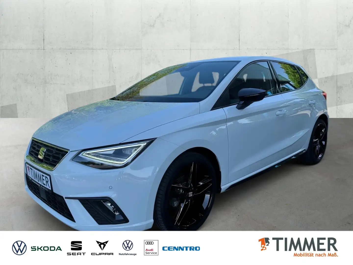 SEAT Ibiza 1.0 TSI DSG FR-LINE BLACK *LED *ACC *RKAM *NAVI * Blanco - 1