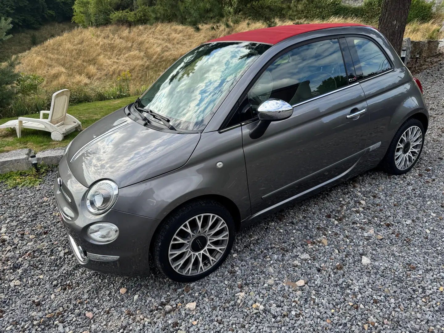 Fiat 500C 500C 1.2i ECO Lounge Gris - 2