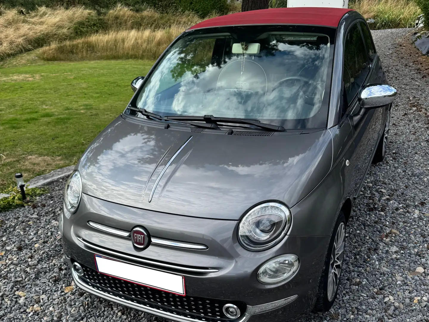 Fiat 500C 500C 1.2i ECO Lounge Gris - 1